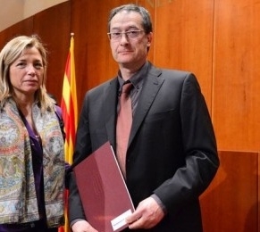 Sellar&egrave;s, en una imatge d'arxiu amb l'ex vice-presidenta Ortega