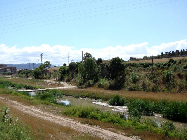 El riu Anoia al seu pas per Igualada