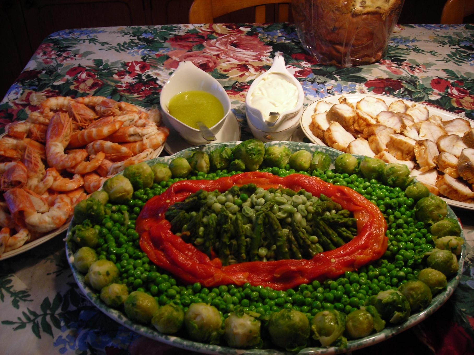 Verdures amb maionesa