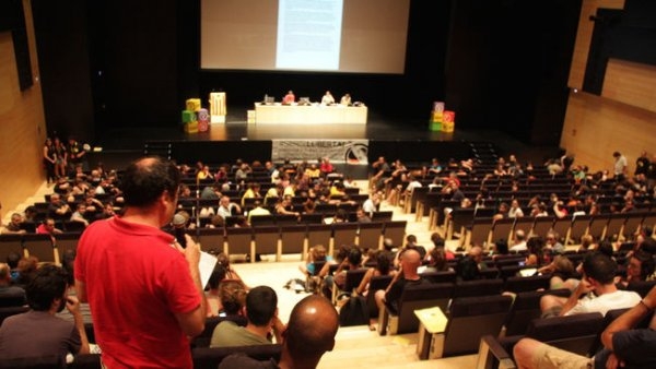 L'assemblea de diumenge, a Manresa FOTO: Anticapitalistes.cat