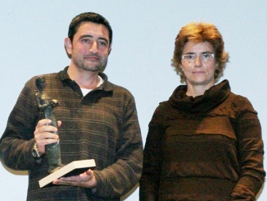 Joan Cardona Romanos quan va rebre el premi