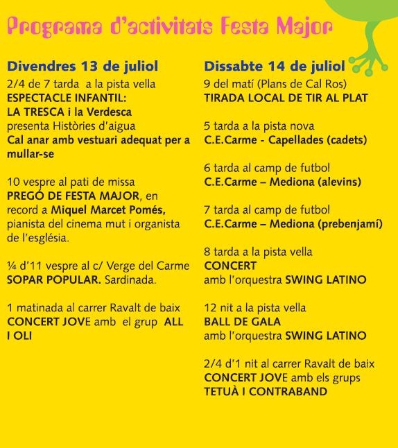 Programa de Festa Major