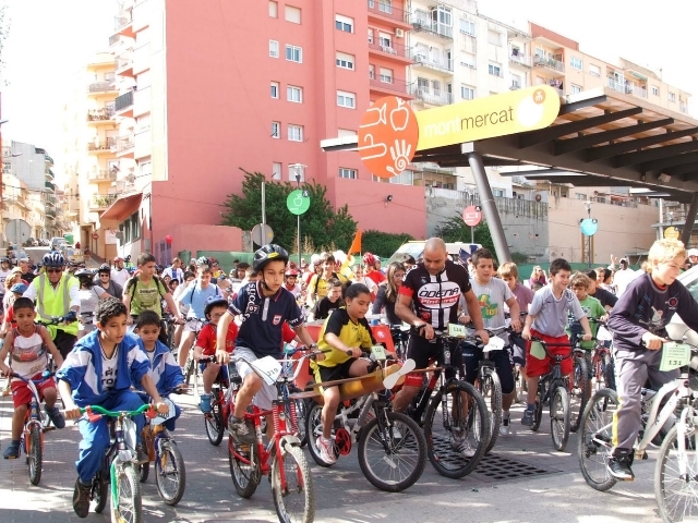 L'arrencada de la Festa de la Bicicleta d'un dels anys precedents