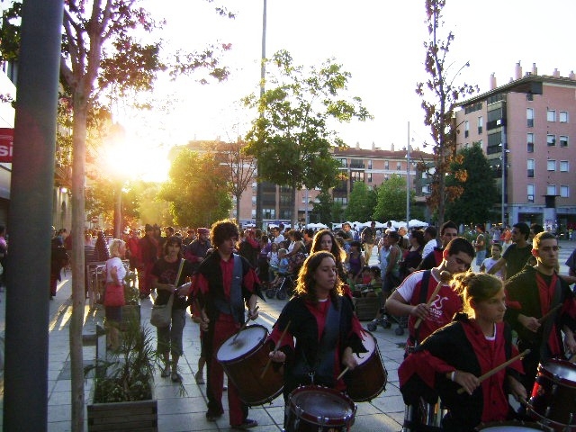 La tabalada sortint de la Plaça de Cal Font