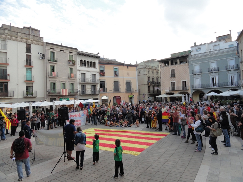 Manifestació antimonàrquica a Igualada