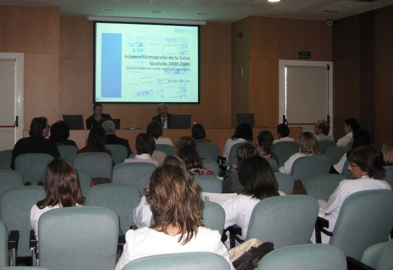 Presentació de l'informe, a l'Hospital d'Igualada