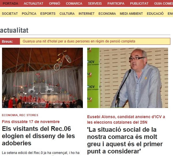 Portada de divendres 16 de novembre