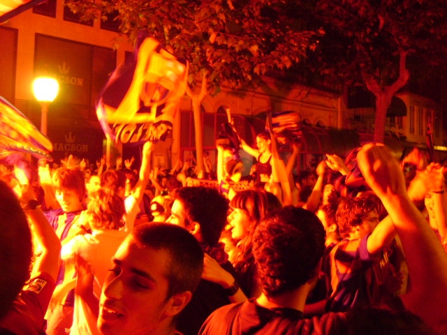 La celebració a La Rambla va durar fins ben entrada la matinada