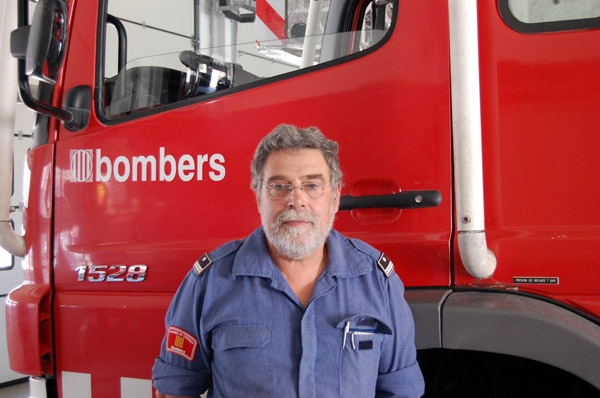 Alfred Bou, cap del parc de Bombers d'Igualada