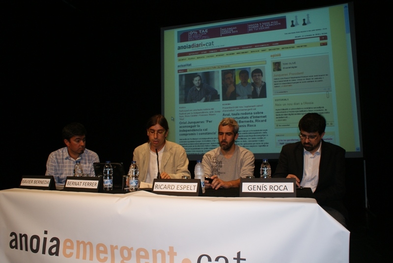 Els ponents, en la presentació de l'anoiaemergent·cat