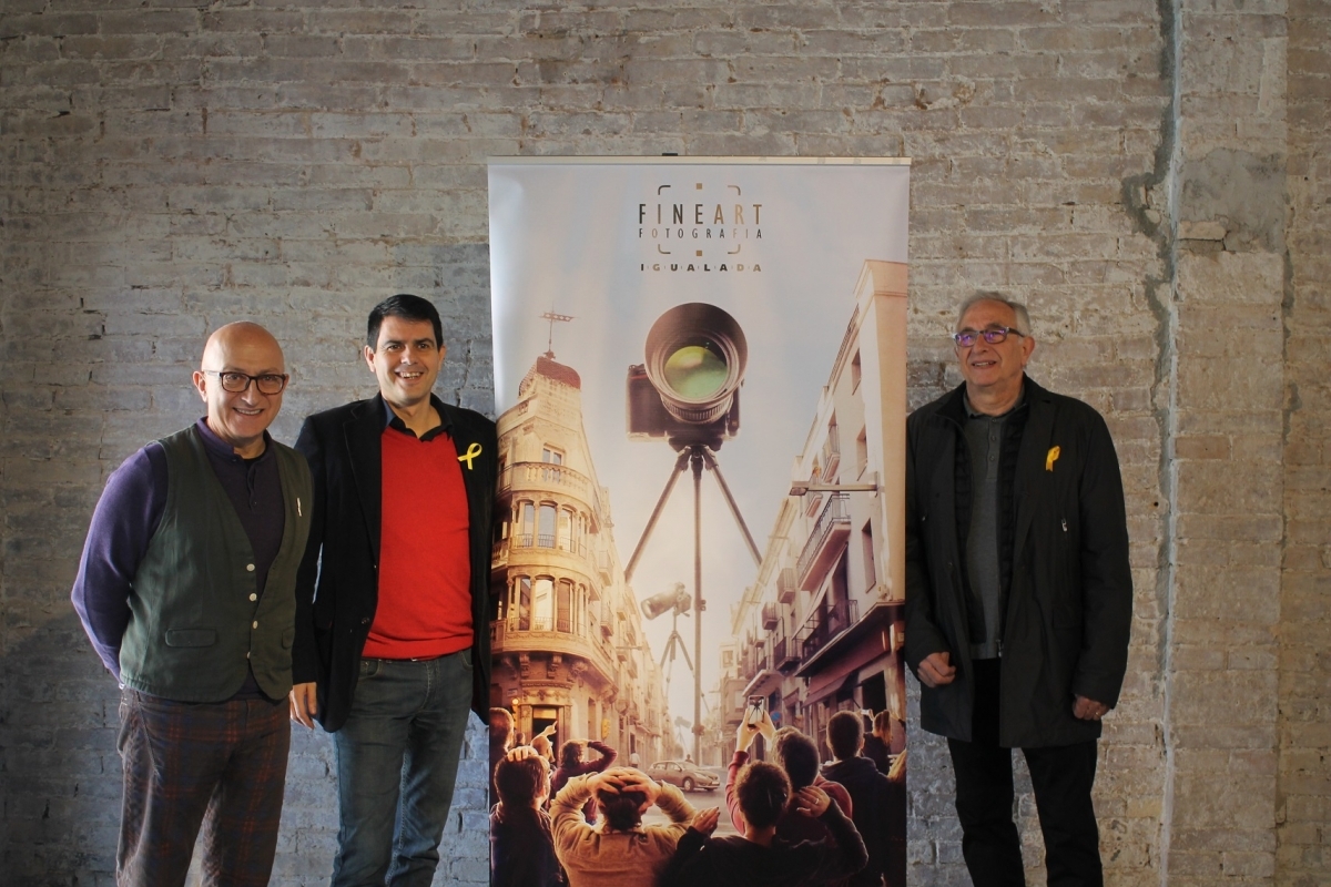 Pere Camps, Marc Castells i Ramon Muntané, en la presentació d'aquesta edició del FineArt