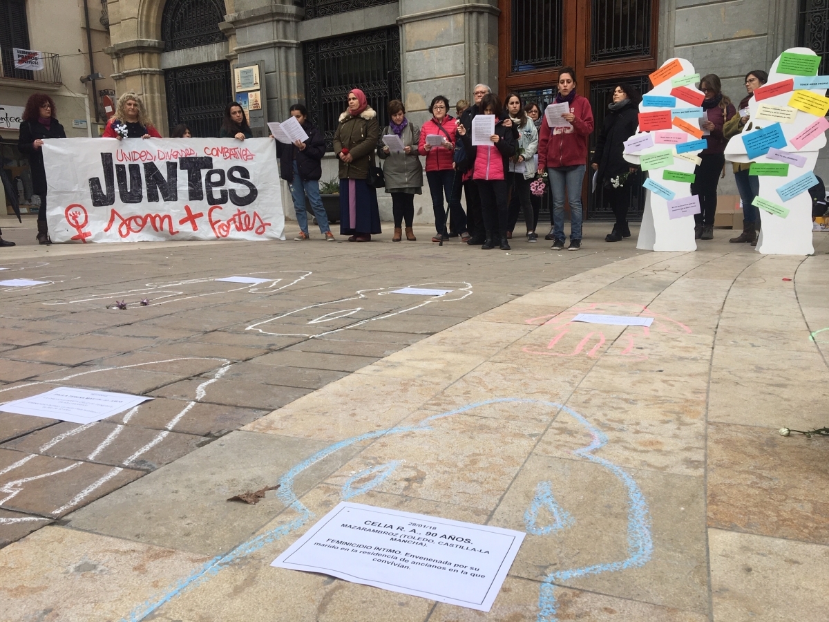 L'acte a la Plaça de l'Ajuntament FOTO: TCM