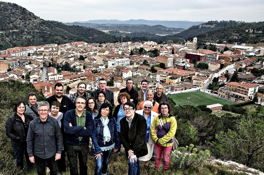 La foto de família de la candidatura d'ERC