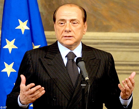 L'exprimer ministre italià, Silvio Berlusconi