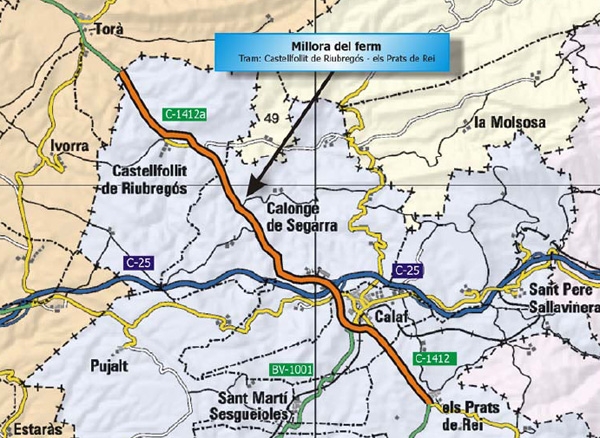 Detall de la localització concreta de l'actuació / Imatge: DPTOP