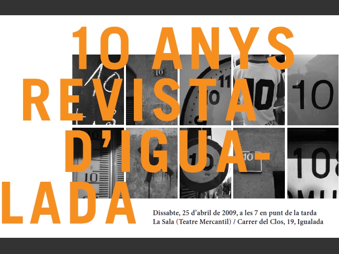 10è aniversari de la 'Revista d'Igualada'