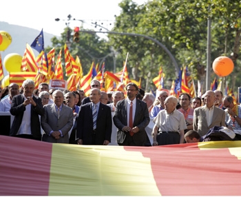 Capçalera de la manifestació - Font: Gencat.cat