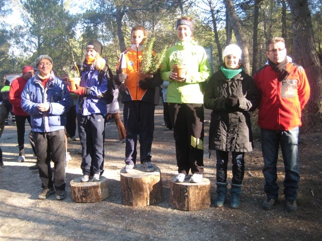 El pòdium femení de la Pujada als Dipòsits 2010