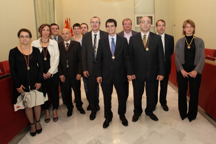 L'equip de govern format el 2011, amb CiU i ERC