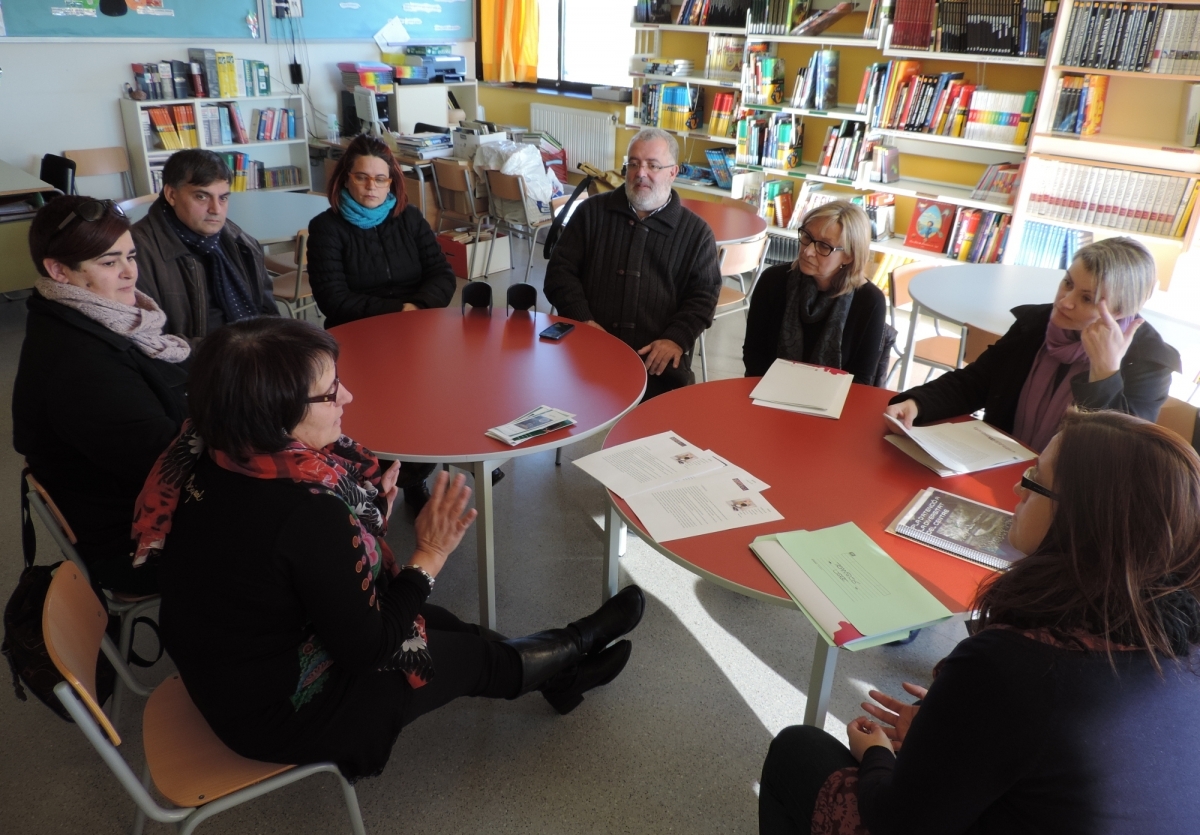 La reuni&oacute; de les diputades amb l'alcalde Xavier Boquete