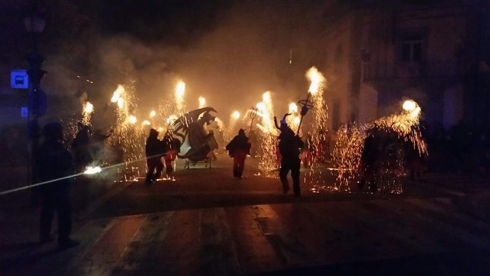 El correfoc del diumenge, un dels actes més viscuts