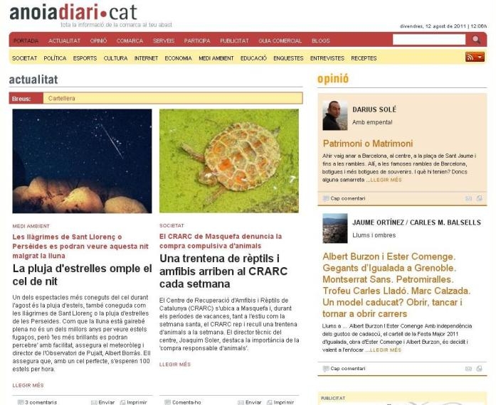 Portada d'aquest divendres 12 d'agost