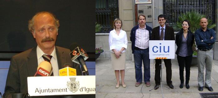 Jordi Aymamí i el grup municipal de CiU