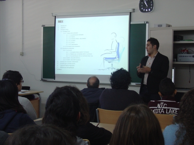 El ponent David Obiols en un moment de la conferència