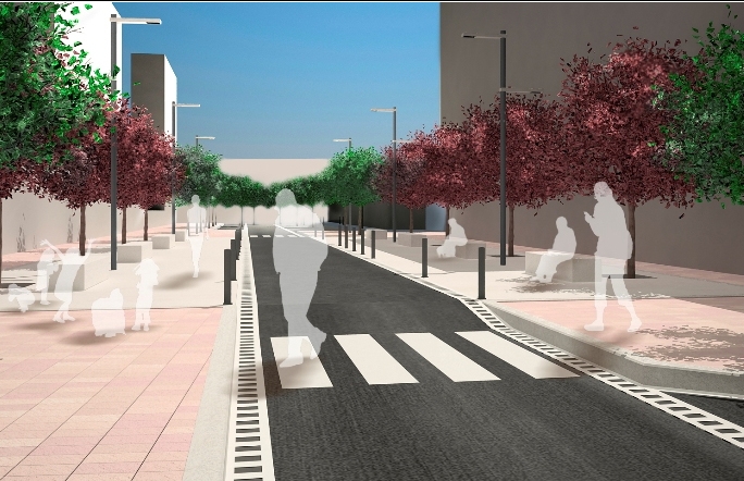 Simulació virtual de com quedarà el carrer