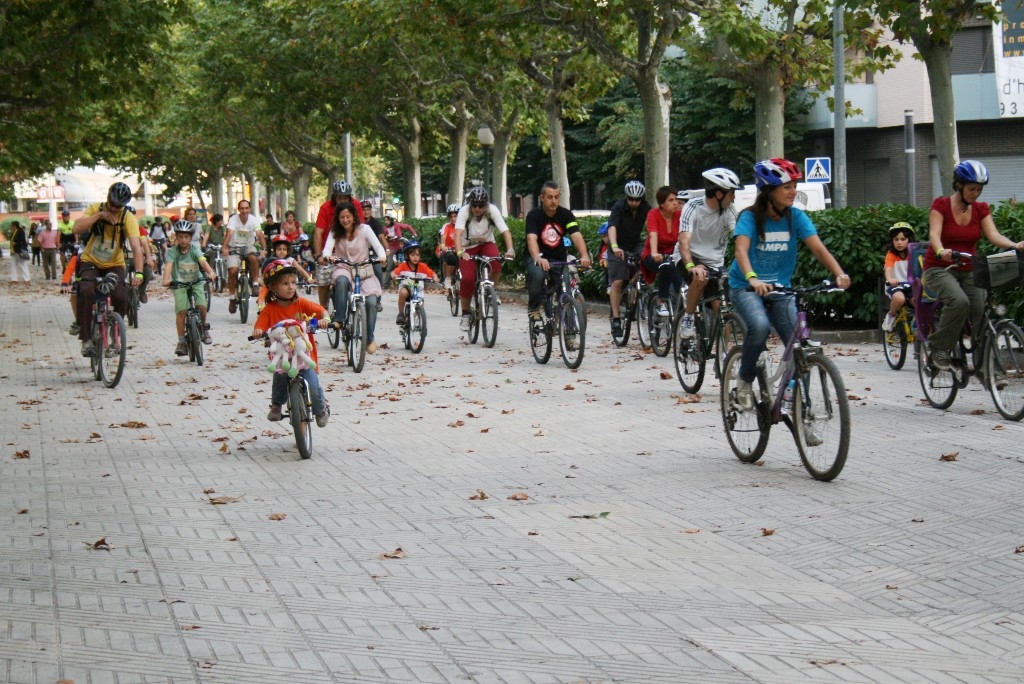 La Pedalada contra el canvi climàtic a Igualada