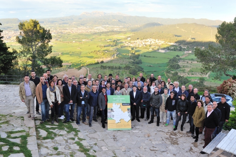 L'acte a la Tossa de Montbui, amb la reunió dels adherits