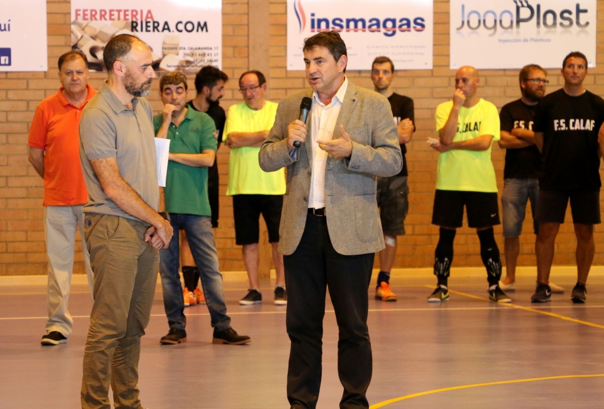 Jordi Badia i Josep Salom, a la inauguració