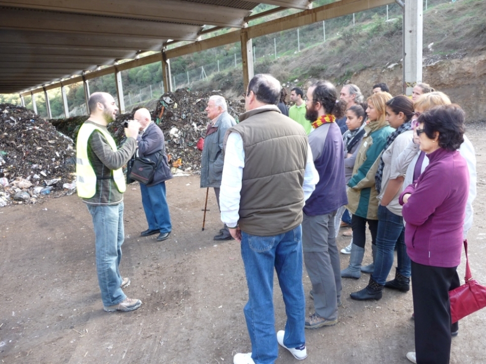 Xerrada a la planta de compostatge