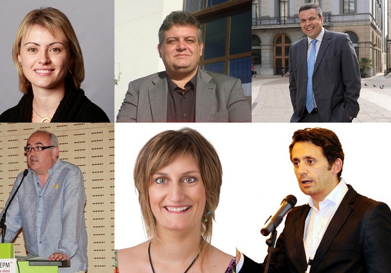 Els sis candidats anoiencs de formacions polítiques amb representació al Parlament