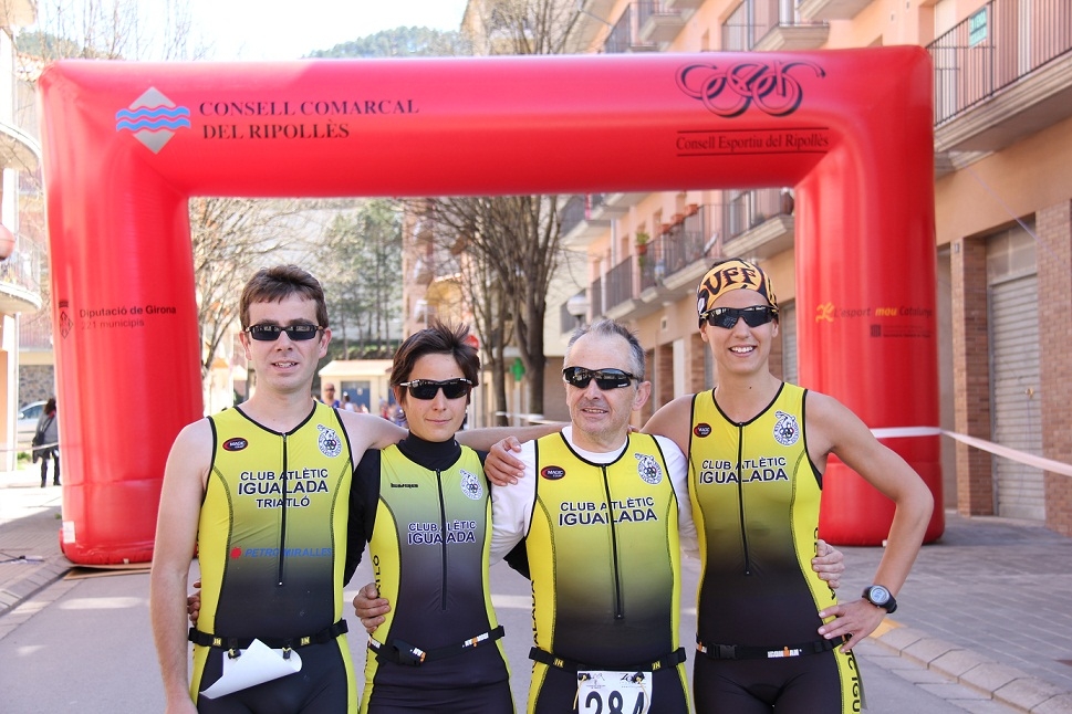 Els atletes del CAI a la XVIII Duatló de Sant Joan de les Abadesses