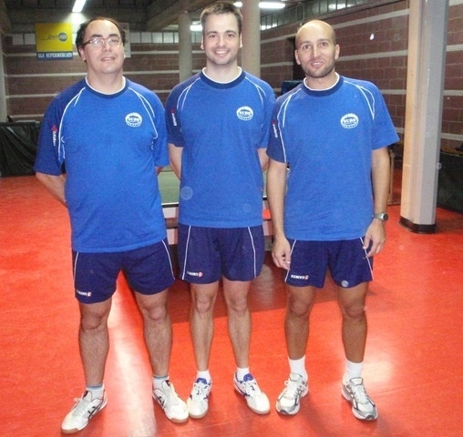 D'esquerra a dreta, Daniel Luco, Jordi Satorras i Lluís Graells