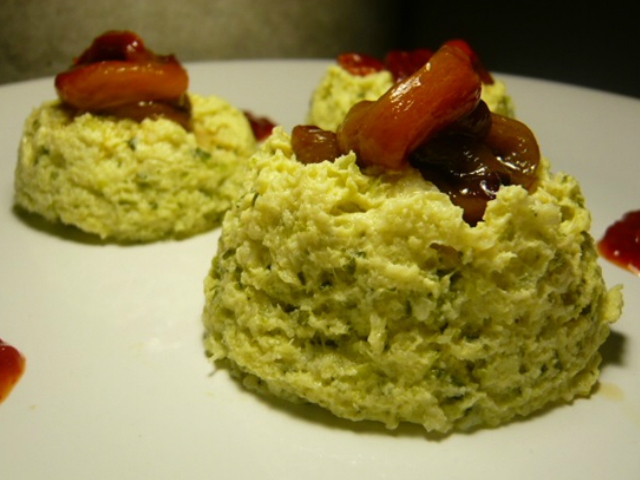 Flam de carbassó al vapor