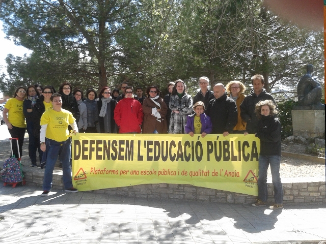 Concentració a favor de l'escola pública, aquest dimarts al migdia