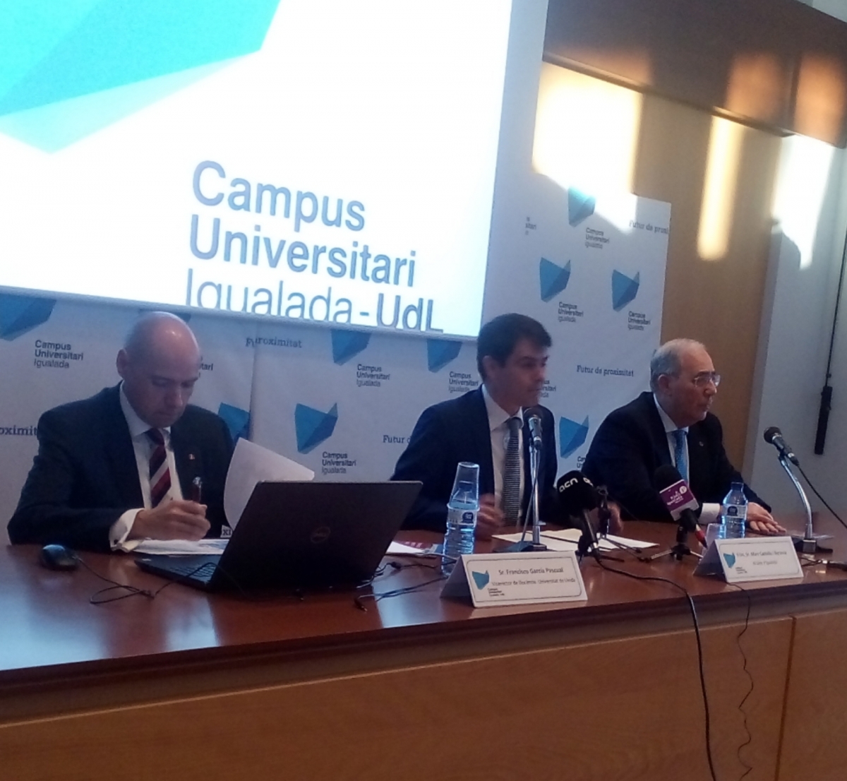 Paco García, Marc Castells i Roberto Fernández, al Campus