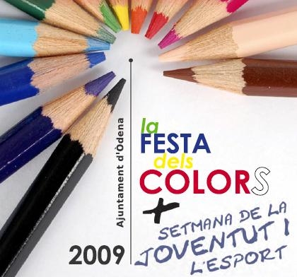 Imatge del cartell de la Festa dels colors