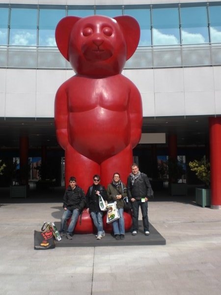 Alumnes a la Fira Iberpiel