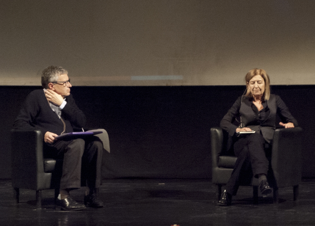 Jaume Ortínez i Dolors Genovès, a l'escenari del Teatre Municipal