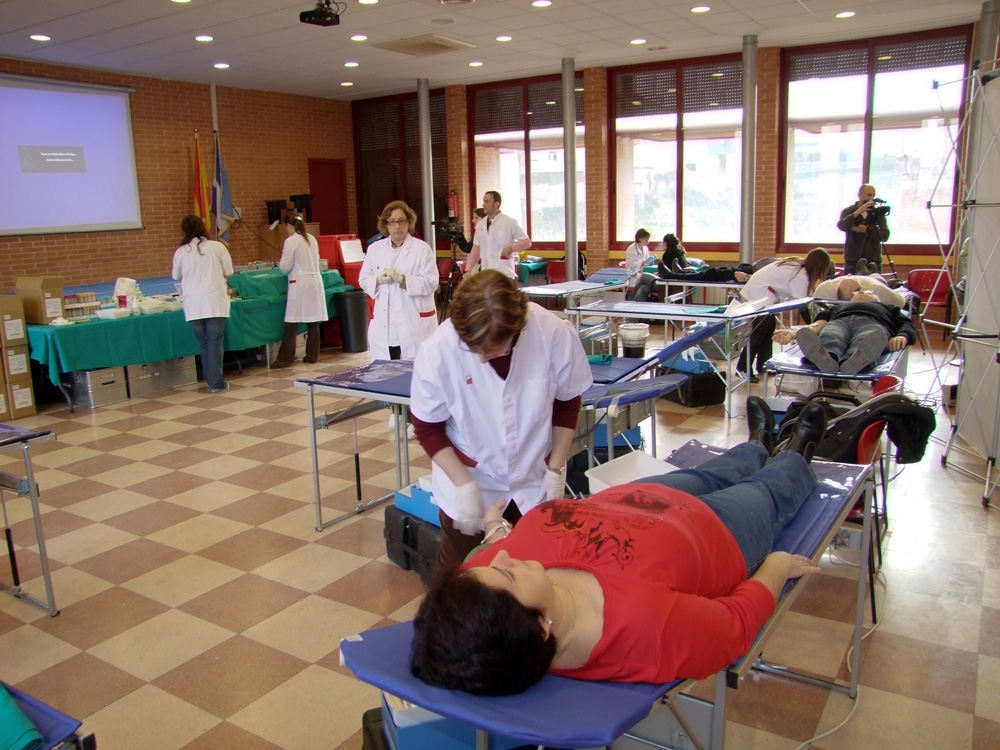 Donants de sang a la Marató de Montbui