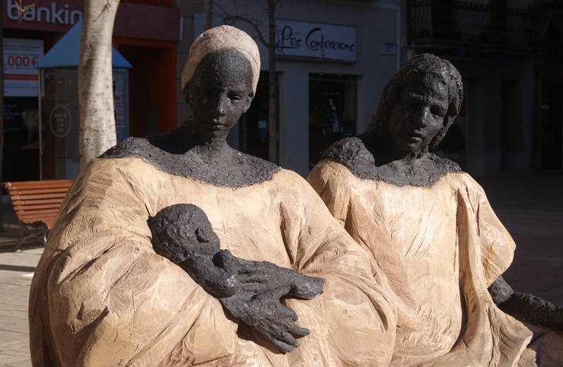 El naixement, a la plaça de l'Ajuntament d'Igualada