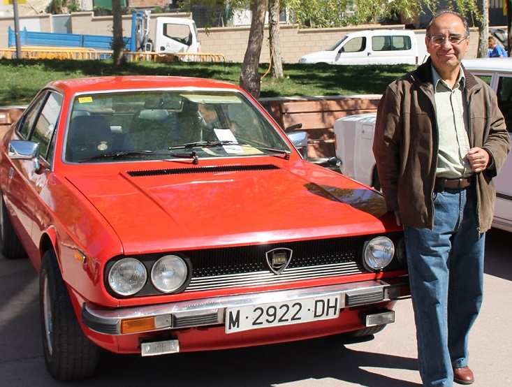 Joan Farriol ha participat a la trobada amb un Lancia que va restaurar ell mateix
