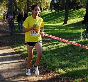 L'atleta lleidetana del CAI en un cros anterior