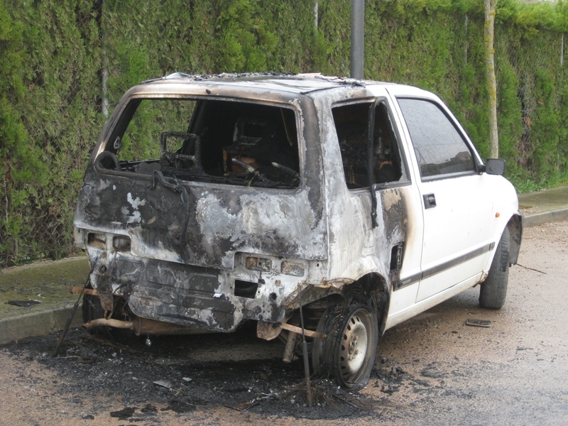 Un altre vehicle cremat a Calaf