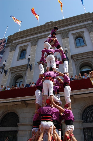 Una actuació dels Moixiganguers, aquesta Festa Major