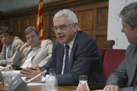 PAsqual Maragall en una de les primeres sessions