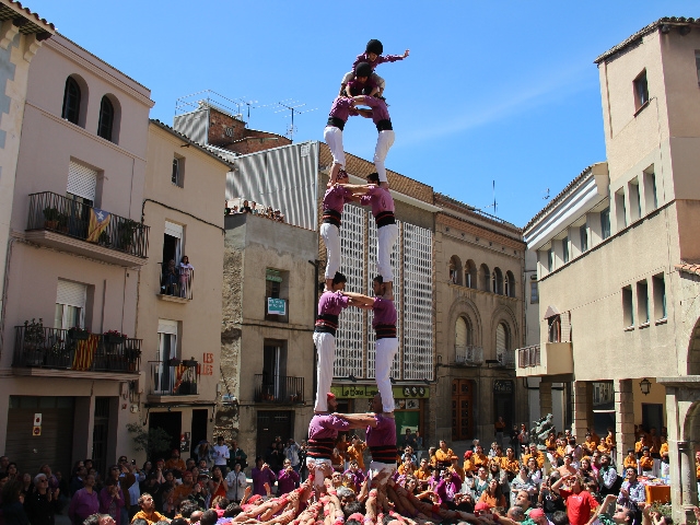 Els Moixiganguers durant la jornada de diumenge